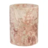 Casa Padrino Luxus Marmor Weinkühler Rosa Ø 14 x H. 18 cm - Massiver Flaschenkühler aus hochwertigem Rosalia Pink Marmor - Luxus Bar Accessoires