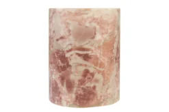 Casa Padrino Luxus Marmor Weinkühler Rosa Ø 14 x H. 18 cm - Massiver Flaschenkühler aus hochwertigem Rosalia Pink Marmor - Luxus Bar Accessoires