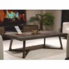 Casa Padrino Luxus Massivholz Couchtisch Braun 138 cm - Hotel & Wohnzimmer Möbel