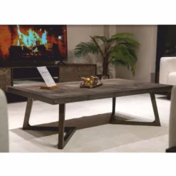 Casa Padrino Luxus Massivholz Couchtisch Braun 138 cm - Hotel & Wohnzimmer Möbel