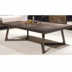 Casa Padrino Luxus Massivholz Couchtisch Braun 138 cm - Hotel & Wohnzimmer Möbel