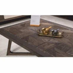 Casa Padrino Luxus Massivholz Couchtisch Braun 138 cm - Hotel & Wohnzimmer Möbel