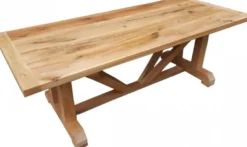 Casa Padrino Luxus Massivholz Esstisch Eiche Massiv 240cm Imperial - Schwere Ausführung