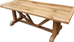 Casa Padrino Luxus Massivholz Esstisch Eiche Massiv 240cm Imperial - Schwere Ausführung