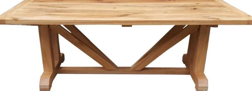 Casa Padrino Luxus Massivholz Esstisch Eiche Massiv 240cm Imperial - Schwere Ausführung