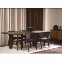 Casa Padrino Luxus Massivholz Esstisch Braun 200 cm - Esszimmer Möbel