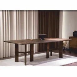 Casa Padrino Luxus Massivholz Esstisch Braun 200 cm - Esszimmer Möbel