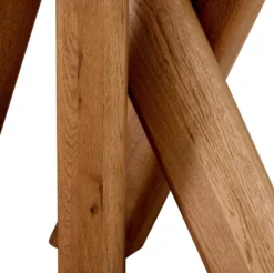 Casa Padrino Luxus Massivholz Beistelltisch Braun 65 x 50 x H. 49,5 cm - Eichenholz Beistelltisch - Wohnzimmer Möbel - Luxus Möbel - Luxus Qualität