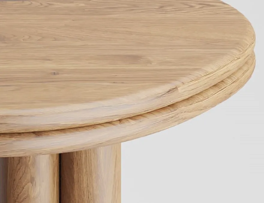 Casa Padrino Luxus Massivholz Esstisch Naturfarben 210 x 98 x H. 76 cm - Eichenholz Esszimmertisch - Esszimmer Möbel - Luxus Möbel