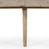 Casa Padrino Luxus Massivholz Esstisch Naturfarben 110-272 x 110 x H. 78 cm - Ausziehbarer Massivholz Küchentisch - Esszimmer Möbel - Küchen Möbel - Massivholz Möbel - Luxus Möbel