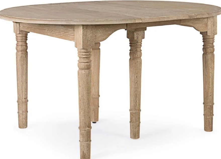 Casa Padrino Luxus Massivholz Esstisch Naturfarben 110-272 x 110 x H. 78 cm - Ausziehbarer Massivholz Küchentisch - Esszimmer Möbel - Küchen Möbel - Massivholz Möbel - Luxus Möbel