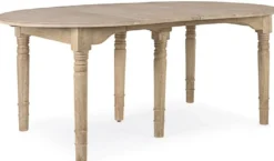 Casa Padrino Luxus Massivholz Esstisch Naturfarben 110-272 x 110 x H. 78 cm - Ausziehbarer Massivholz Küchentisch - Esszimmer Möbel - Küchen Möbel - Massivholz Möbel - Luxus Möbel