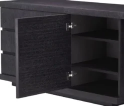 Casa Padrino Luxus Massivholz Schreibtisch Schwarzgrau 220 x 55 x H. 75,5 cm - Bürotisch - Computertisch - Büro Möbel - Luxus Möbel - Luxus Einrichtung - Luxus Qualität