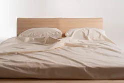 Casa Padrino Luxus Massivholz Doppelbett Naturfarben - Verschiedene Größen