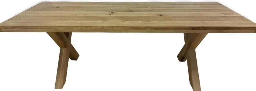 Casa Padrino Luxus Massivholz Esstisch Naturfarben 240 x 100 x H. 78 cm - Rechteckiger Küchentisch - Esszimmer Möbel - Massivholz Möbel - Luxus Möbel