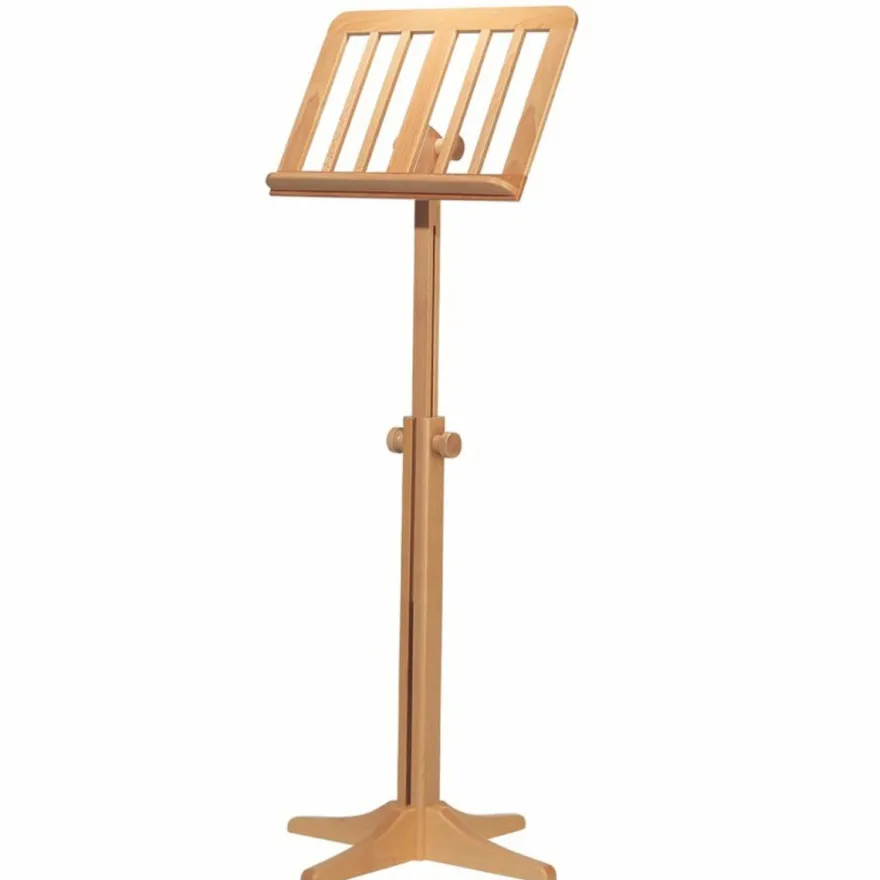 Casa Padrino Luxus Massivholz Notenständer Naturfarben H. 71,5-125 cm - Made in Italy