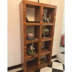 Casa Padrino Luxus Massivholz Regalschrank Braun H. 170 cm - Ausstellungsstück