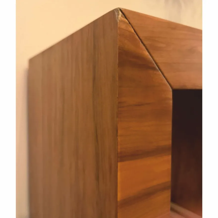 Casa Padrino Luxus Massivholz Regalschrank Braun H. 170 cm - Ausstellungsstück