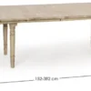 Casa Padrino Luxus Massivholz Esstisch Naturfarben 152-382 x 120 x H. 78 cm - Ausziehbarer Massivholz Küchentisch - Esszimmer Möbel - Küchen Möbel - Massivholz Möbel - Luxus Möbel