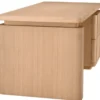 Casa Padrino Luxus Massivholz Schreibtisch Naturfarben / Bronze 180 x 80 x H. 76 cm - Bürotisch - Computertisch - Büro Möbel - Luxus Möbel - Luxus Einrichtung - Büro Einrichtung - Luxus Qualität