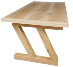 Casa Padrino Luxus Massivholz Esstisch - Eiche - 200 cm x 100 cm x H78 cm - Schwere Ausführung