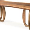 Casa Padrino Luxus Massivholz Esstisch Braun 200 x 100 x H. 76 cm - Küchentisch aus massivem Walnussholz - Esszimmer Möbel - Massivholz Möbel - Luxus Möbel