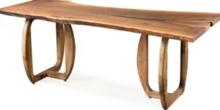 Casa Padrino Luxus Massivholz Esstisch Braun 200 x 100 x H. 76 cm - Küchentisch aus massivem Walnussholz - Esszimmer Möbel - Massivholz Möbel - Luxus Möbel