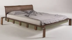 Casa Padrino Luxus Massivholz Doppelbett Dunkelbraun - Verschiedene Größen