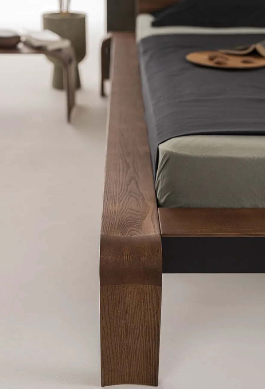 Casa Padrino Luxus Massivholz Doppelbett Dunkelbraun - Verschiedene Größen