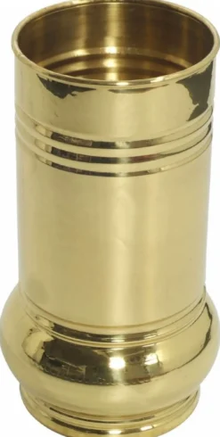 Casa Padrino Luxus Messing Schirmständer Gold Ø 22,5 x H. 47,8 cm - Made in Italy