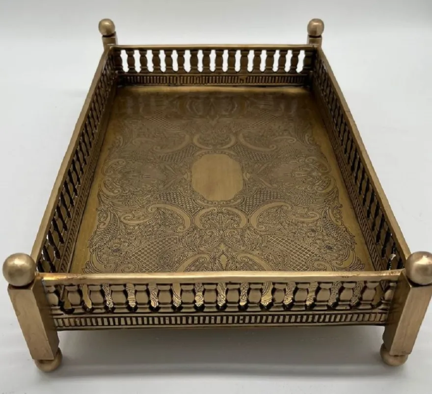 Casa Padrino Luxus Messing Serviertablett 32 cm