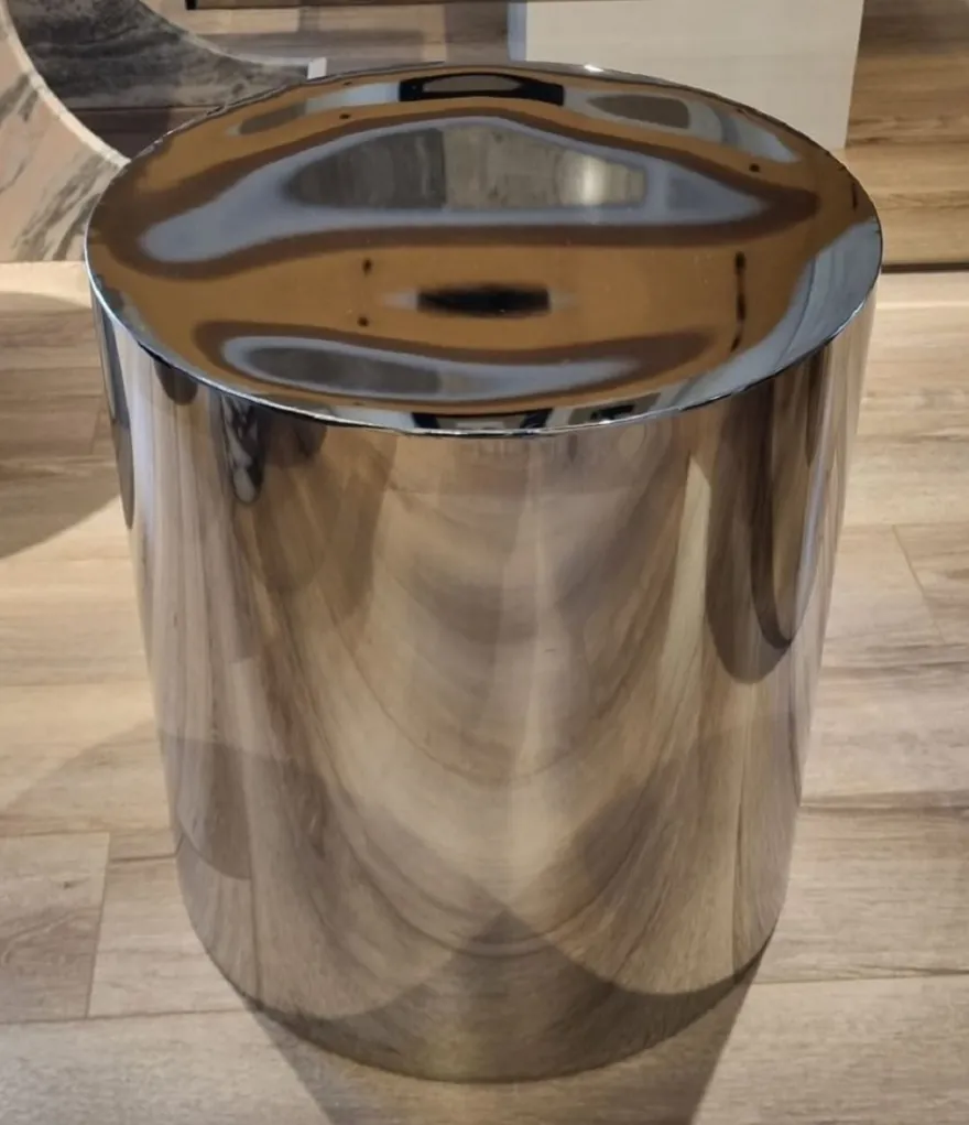 Casa Padrino Luxus Metall Beistelltisch Set Silber - Luxus Wohnzimmer Möbel