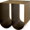 Casa Padrino Luxus Metall Beistelltisch Messing 50 cm