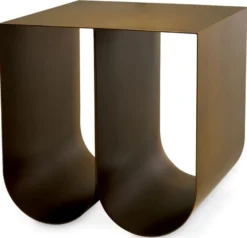 Casa Padrino Luxus Metall Beistelltisch Messing 50 cm