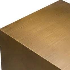 Casa Padrino Luxus Metall Beistelltisch Messing 50 cm