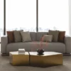 Casa Padrino Luxus Metall Couchtisch Set Messing - Hotel & Wohnzimmer Möbel
