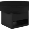 Casa Padrino Luxus Metall Feuerschale Schwarz Ø 88 cm - Garten Accessoires