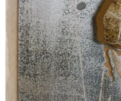 Casa Padrino Luxus Metall Ölbild Weltkarte Mehrfarbig 120 x 5 x H. 80 cm - Ölgemälde mit 3D Effekt