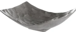 Casa Padrino Luxus Metall Obstschale Silber 28 x 21 x H. 10 cm - Luxus Deko Schale