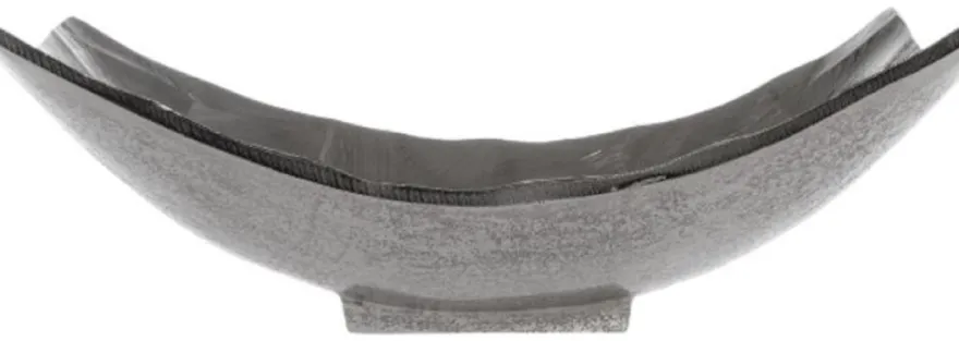 Casa Padrino Luxus Metall Obstschale Silber 28 x 21 x H. 10 cm - Luxus Deko Schale