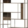 Casa Padrino Luxus Metall Regalschrank Braun 118 cm