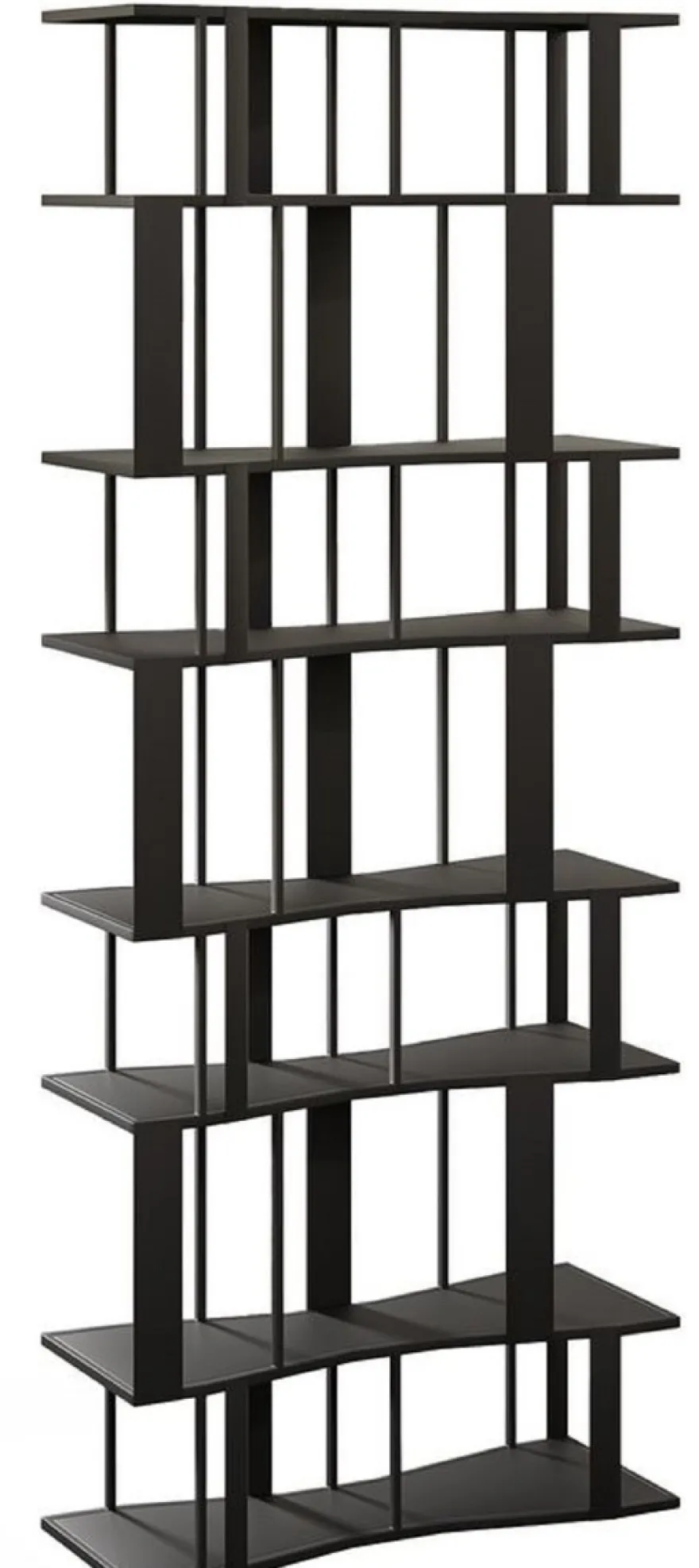 Casa Padrino Luxus Metall Regalschrank Schwarz 80 cm