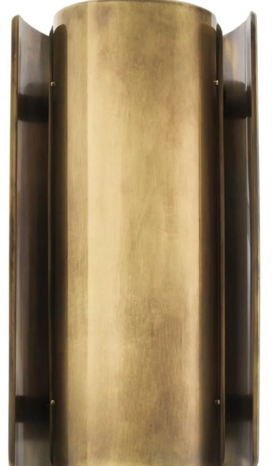 Casa Padrino Luxus Metall Wandleuchte Vintage Messingfarben 16,5 x 12 x H. 31,8 cm - Designer Leuchte