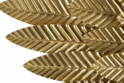 Casa Padrino Luxus Metall Wanddeko Flügel Set Gold 146 cm - Deko Accessoires
