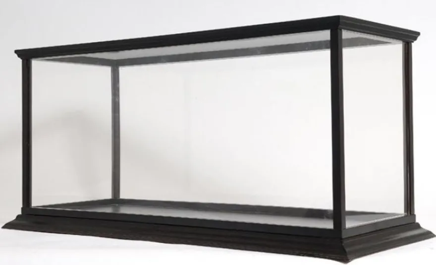 Casa Padrino Luxus Modelboot Vitrine 100,3 x 40,6 x H. 45,7 cm - Modellbau Vitrine - Modellbau Deko Accessoires