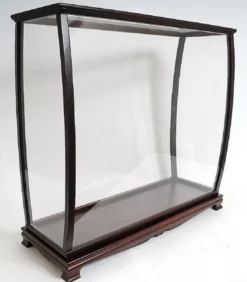 Casa Padrino Luxus Modellschiff Vitrine Dunkelbraun 101,6 x 34,9 x H. 99,7 cm - Modellbau Vitrine - Modellbau Deko Accessoires