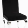 Casa Padrino Luxus Modern Barock Esszimmer Stuhl Blau / Silber - Designer Stuhl