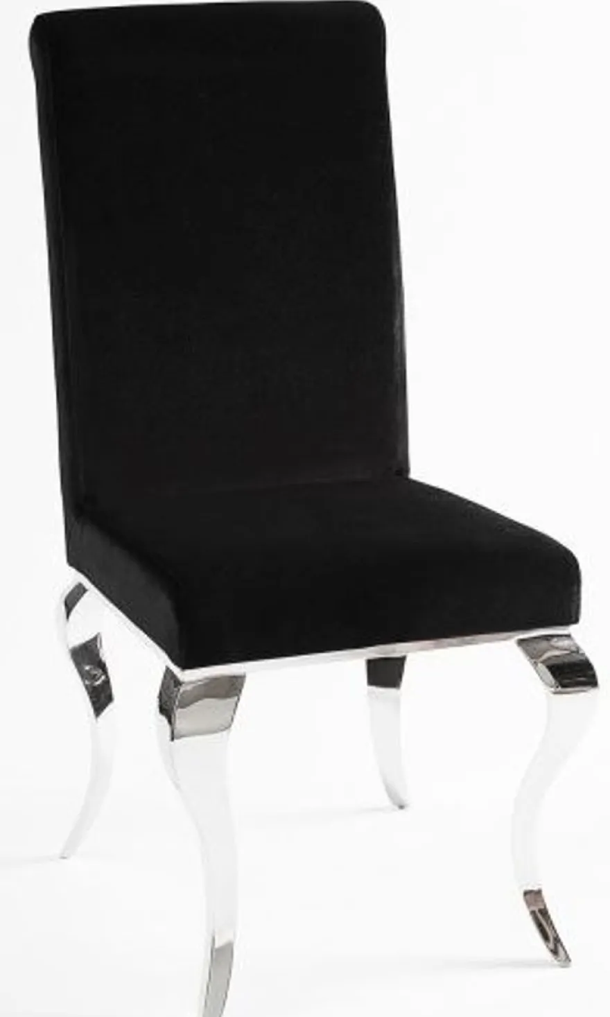 Casa Padrino Luxus Modern Barock Esszimmer Stuhl Blau / Silber - Designer Stuhl