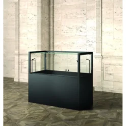 Casa Padrino Luxus Museumsvitrine 120 x 60 cm H. 105 cm mit LED - Ladeneinrichtung - Boutique Möbel - Made in Italy