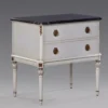 Casa Padrino Luxus Nacht Kommode im Louis XIV Stil, Antik Weiß / Gold, 67 x 44 x H 68 cm